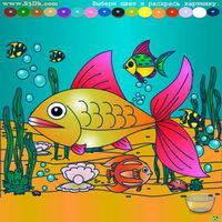 Раскраска для детей Морские рыбы. Скачайте бесплатные раскраски себе на компьютер!